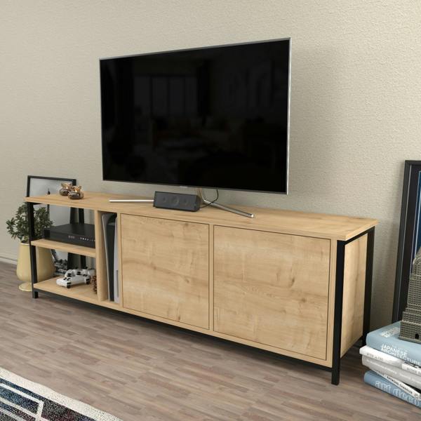 Decorotika Primrose Modern Tv Stand TV Cabinet for TV's up to 72"