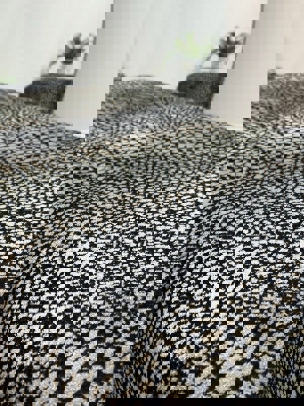 Premium nubani leopard pattern fabric footstool pouffe coffee table - ISTOOLS