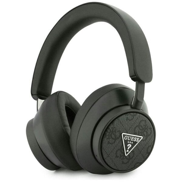 Guess PU 4G Triangle Logo Bluetooth Wireless On Ear Headphones Black - GUBHC15PMRTRK