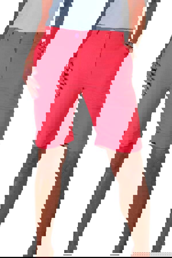 Paulo Due Women's Stretch Cuffed Bermuda Shorts