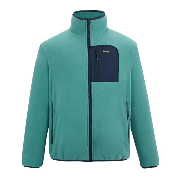 Regatta Mens Frankie Full Zip Fleece Jacket - Arctic/Navy - Arctic/Navy - 70% Polyester/30% Recycled Polyester