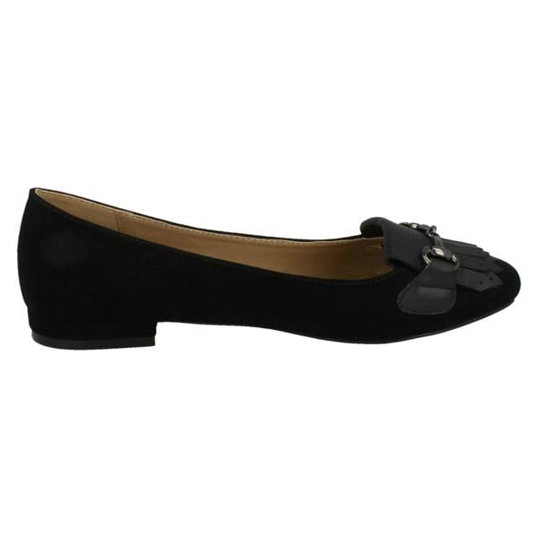 Anne Michelle Ladies Anne Michelle Low Heel Slip On Ballerinas