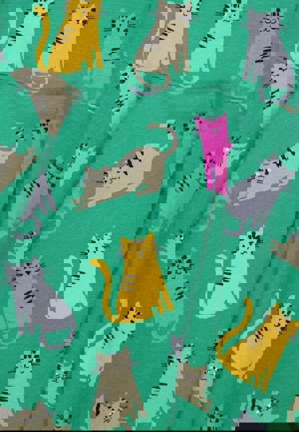 Organic Kitten Print Skater Dress - Toby Tiger