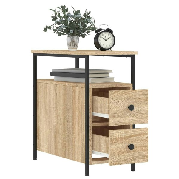 Berkfield Bedside Cabinets 2 pcs Sonoma Oak 30x60x60 cm Engineered Wood