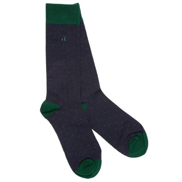 Swole PandaSocks 4 - pack4 - Pack Bundle Foxes & Pheasants Bamboo Socks, Green/NavyBoxers & Briefs