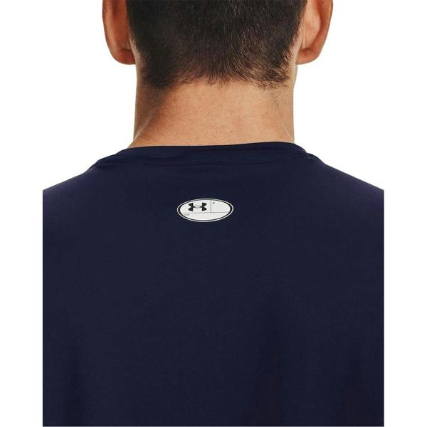 Under Armour Mens HeatGear Mesh Panel Fitted T-Shirt - Midnight Navy - 