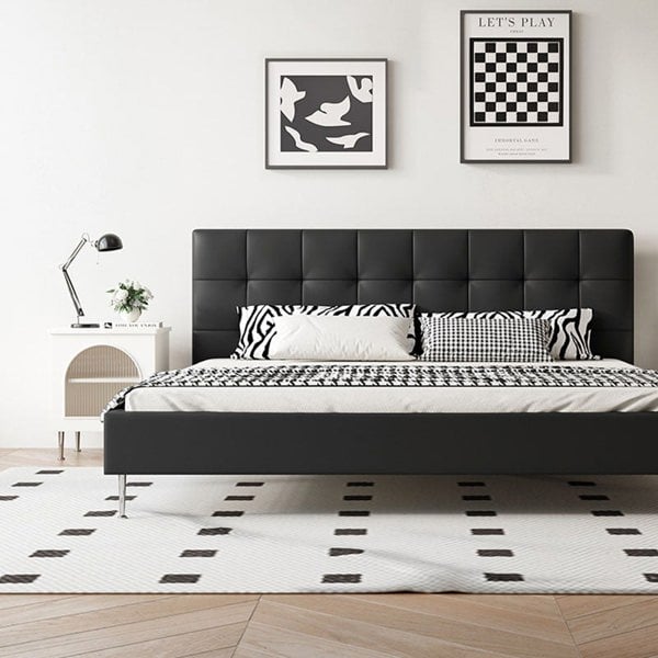 Stella King Size / Super King Size Bed, Black-Weilai Concept-Weilai Concept