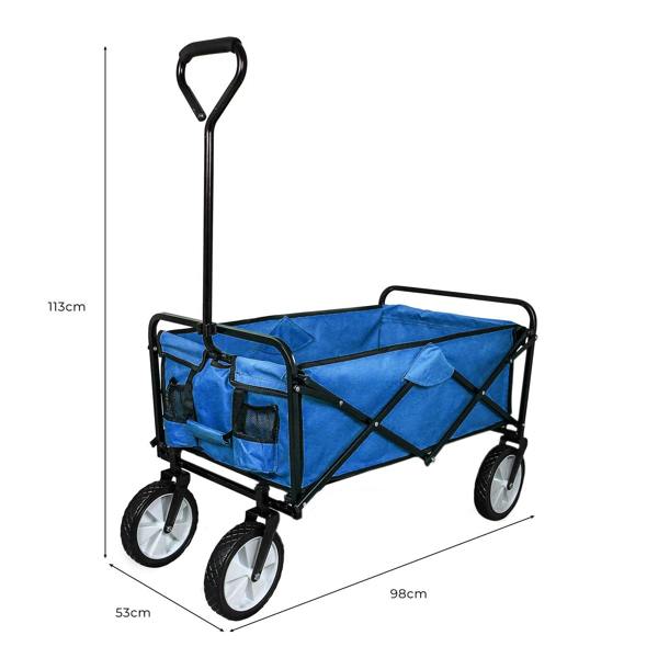 Monstershop All-Terrain Festival & Beach Drinks Trolley Blue