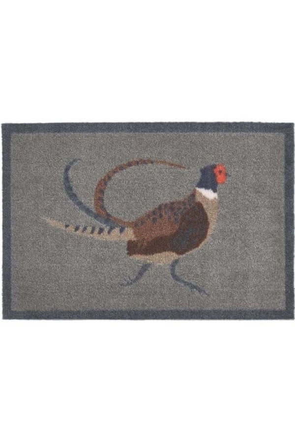 The Rugs Animal-Themed Pheasant Washable Mat and Runner