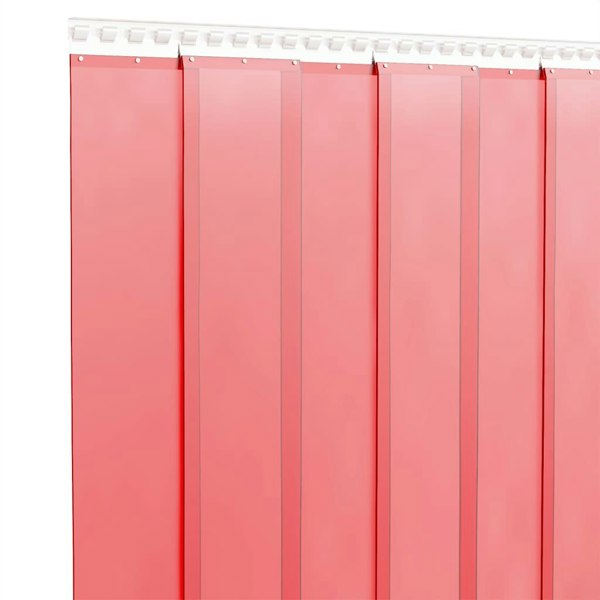 Berkfield Door Curtain Red 200 mmx1.6 mm 10 m PVC