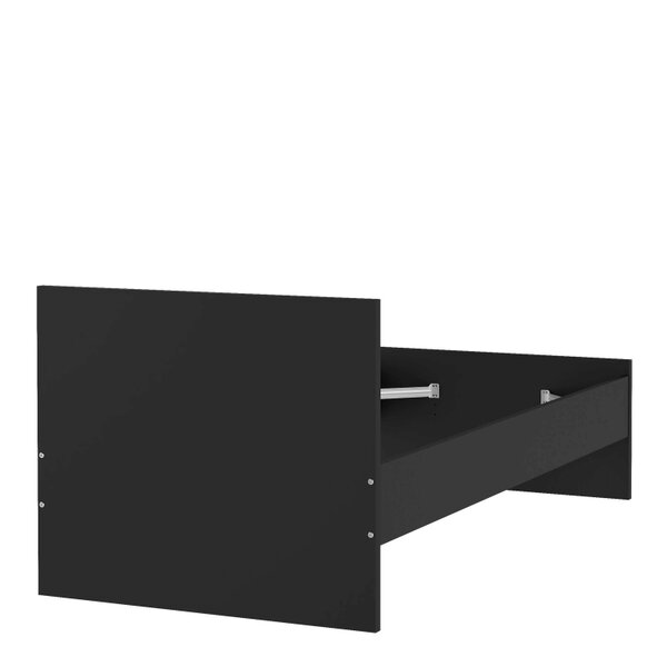Wyld Haus Budapest 3ft Single Black Wooden Bed Frame