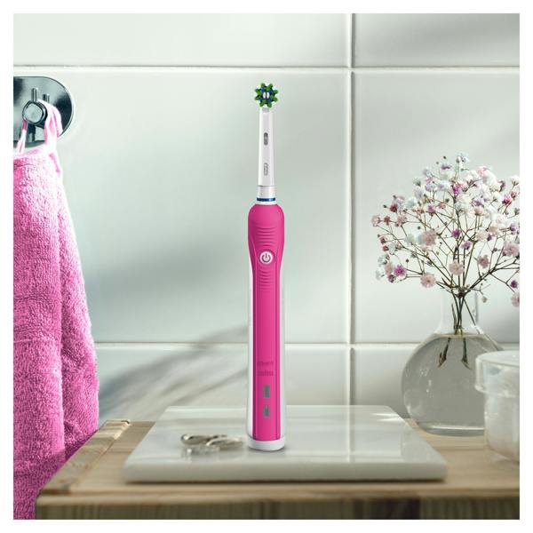 Oral-B Pro 1 680 Striking Design Cross Action Electric Toothbrush, Pink