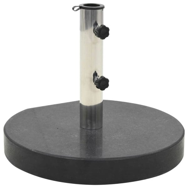 Berkfield Parasol Base Granite 28.5 kg Round Black