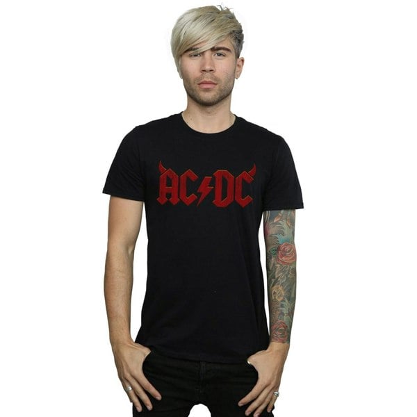 AC/DC Mens Horns Logo T-Shirt - Black