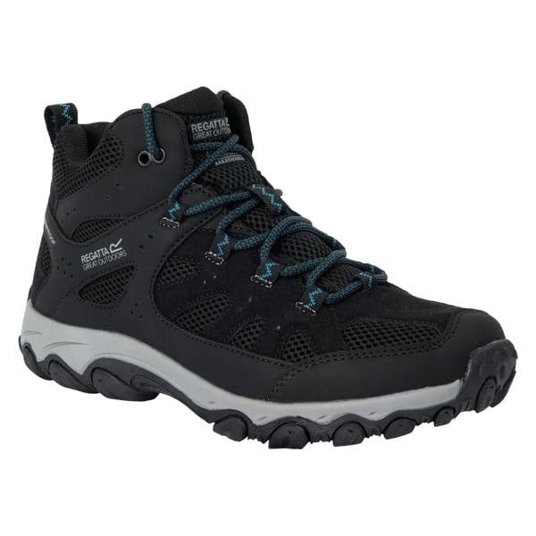 Regatta Womens Edgepoint IV Mid Cut Walking Boots - Black/Storm Blue