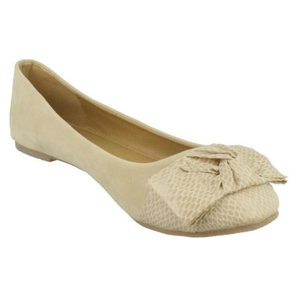 Spot On Ladies Spot On Bow Detail Flats