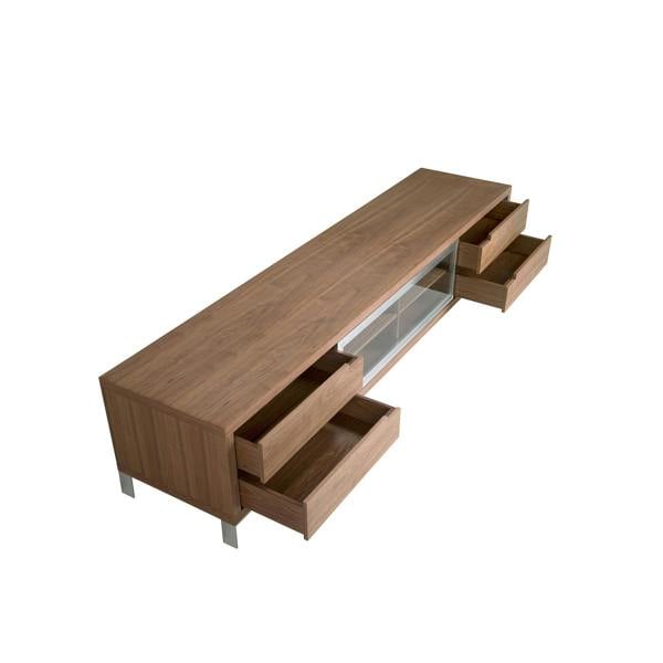 Angel Cerdá TV stand walnut and chromed steel 3044