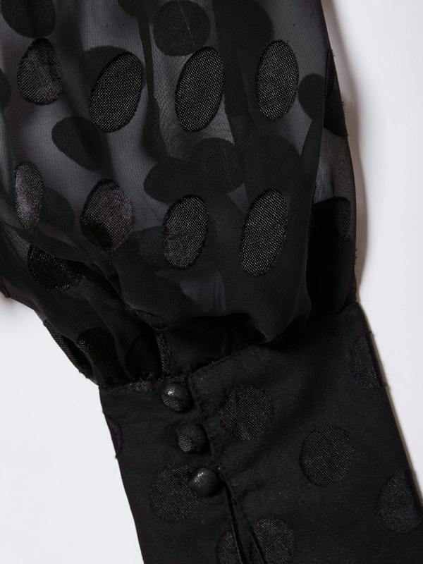 Rose & Nancy Ivy Spot Wrap Blouse