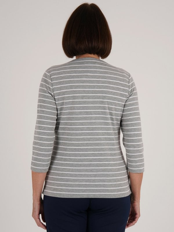 PennyPlain Yds Top 3qs - Silver Marl