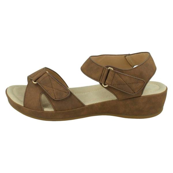 Spot On Ladies Spot On Low Wedge Sandals F00288