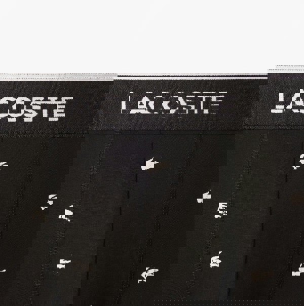 Lacoste 3 Pack Trunks Mens Trunks Black