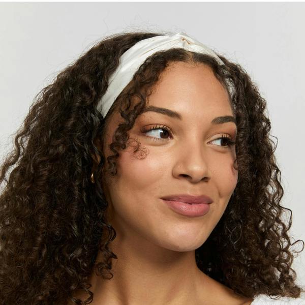 Silver Cloud Beauty Silver Cloud Satin+ Headband Santorini White