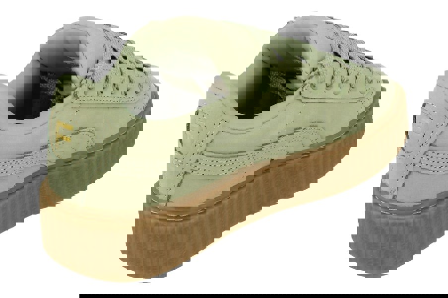 Puma Creeper Phatty Nubuck Unisex Trainers 396813   - Green Fog Puma Gold 02 - Photo 2