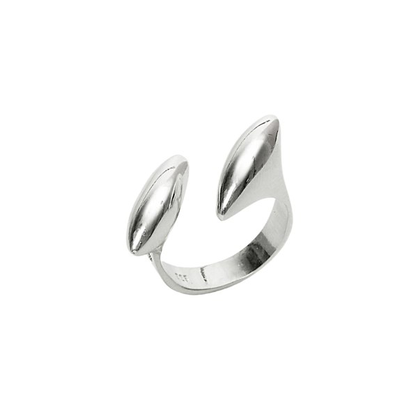 Spero London Double Marquise Sterling Silver Adjustable Ring