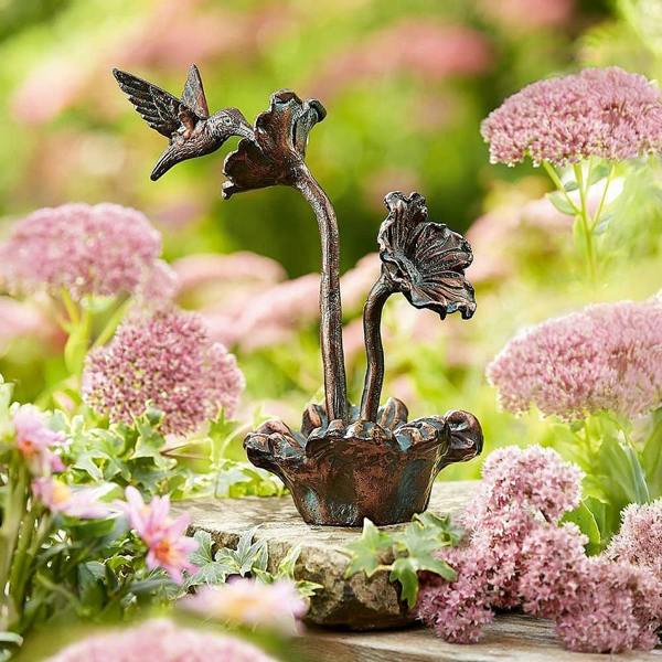 Museum Selection Art Nouveau Hummingbird Sculpture - 28 x 23cm