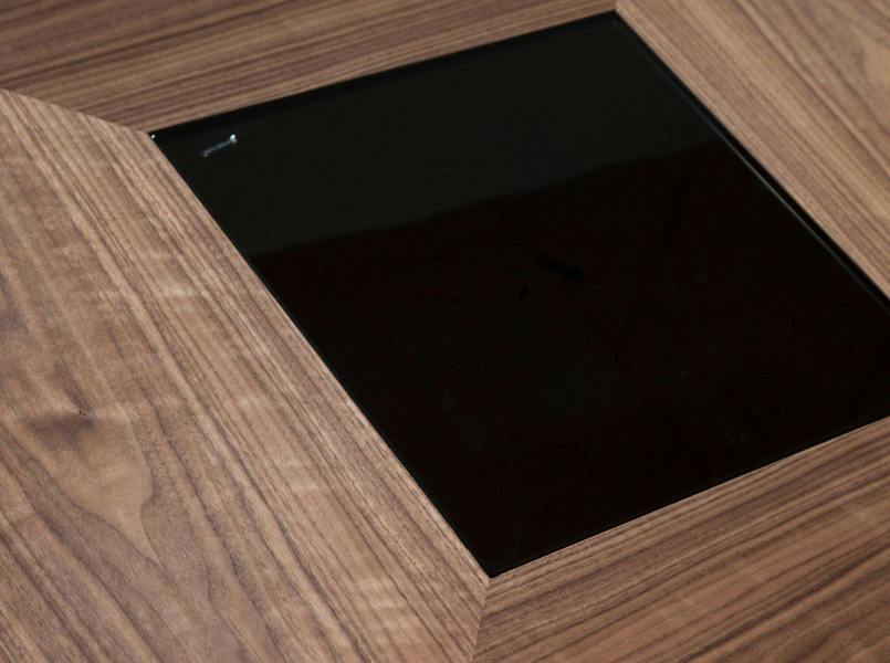 Angel Cerdá Square walnut dining table 1079