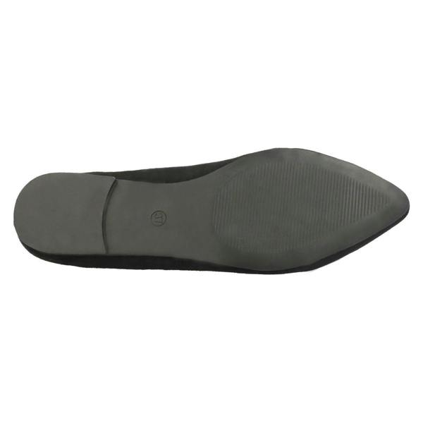 Spot On Ladies Spot On Flat Slipper Cut Ballerinas