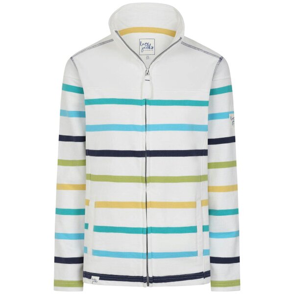 Lazy Jacks LJ32 - Ladies Striped Full Zip Sweatshirt - Greens
