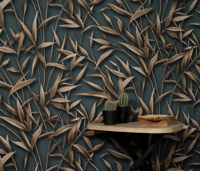 Erismann Golden Balance 3D Leaves Wallpaper
