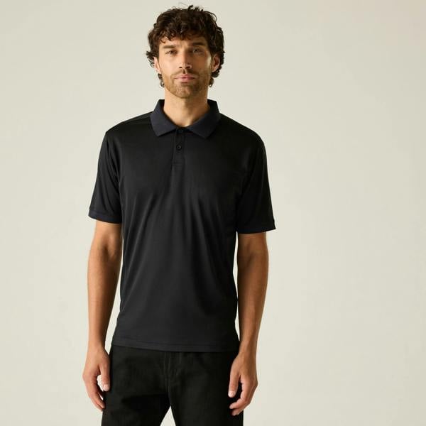 Regatta Professional Unisex Adult Pique Polo Shirt - Black - 
