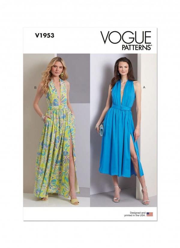 Vogue Sewing Pattern 1953, Dresses for Women, A5 (6-8-10-12-14) - Intermediate