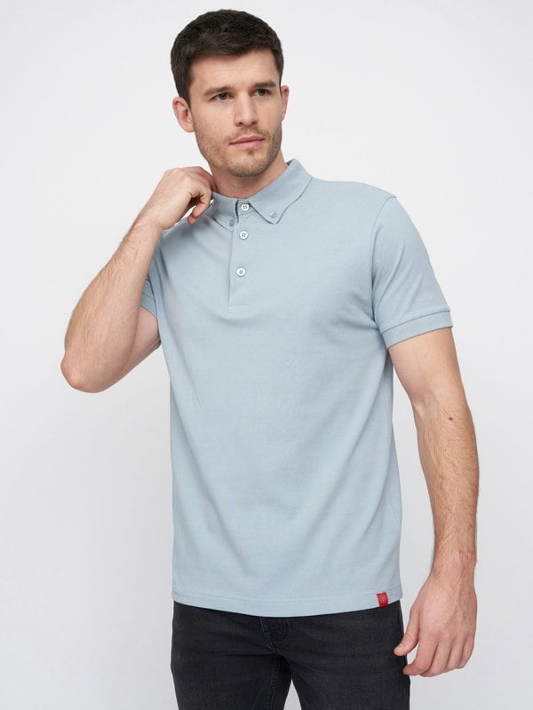 Duck and Cover Chilltowns Polo - Light Blue