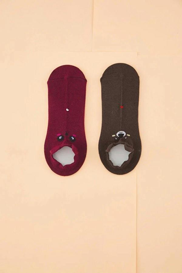 WOVCOR 5-Pack Cotton Printed Knit Ankle Socks