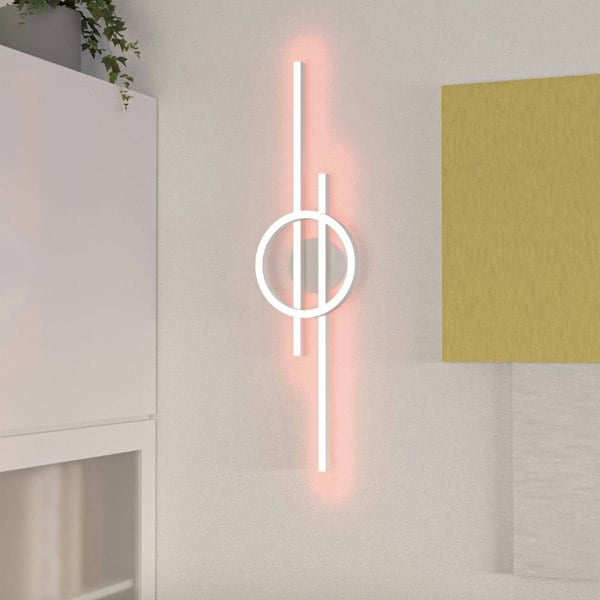 EGLO Amandolo LED Contemporary White Steel Flush Ceiling Light