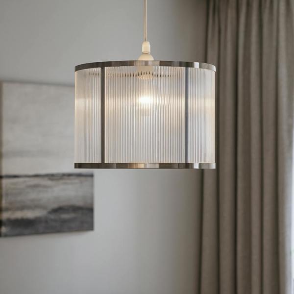 Pagazzi Lighting Tova Satin Nickel Easy-Fit Pendant