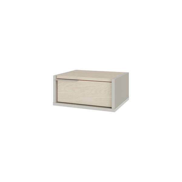 Decortie Eco Floating Bedside Table w/Drawer Modern Nightstand Wall-Mounted Space Saver Metal Handle Bedroom