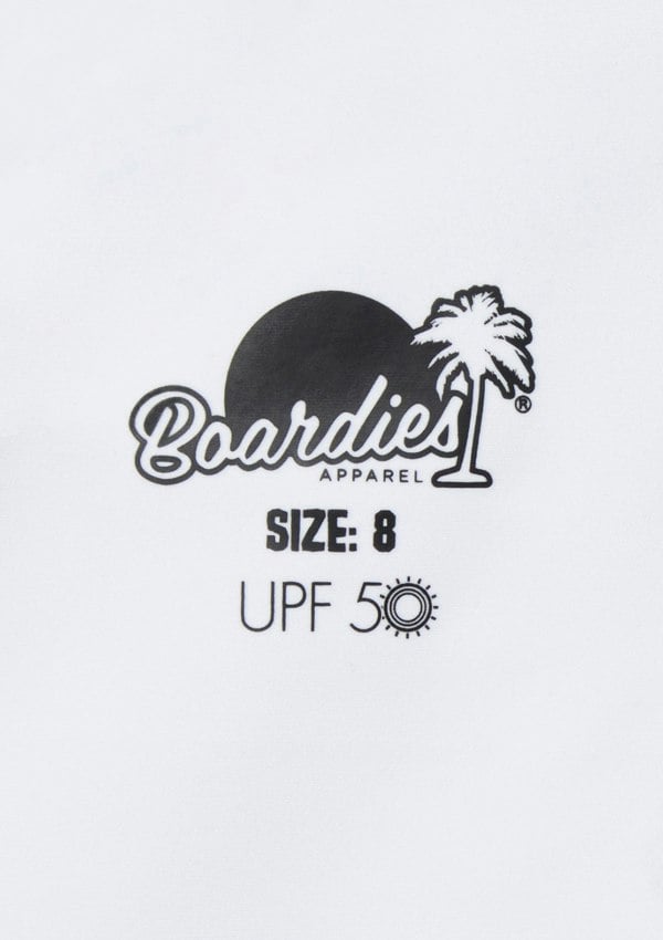 Boardies® Kids SS22 Lime Leopard Rash Guard