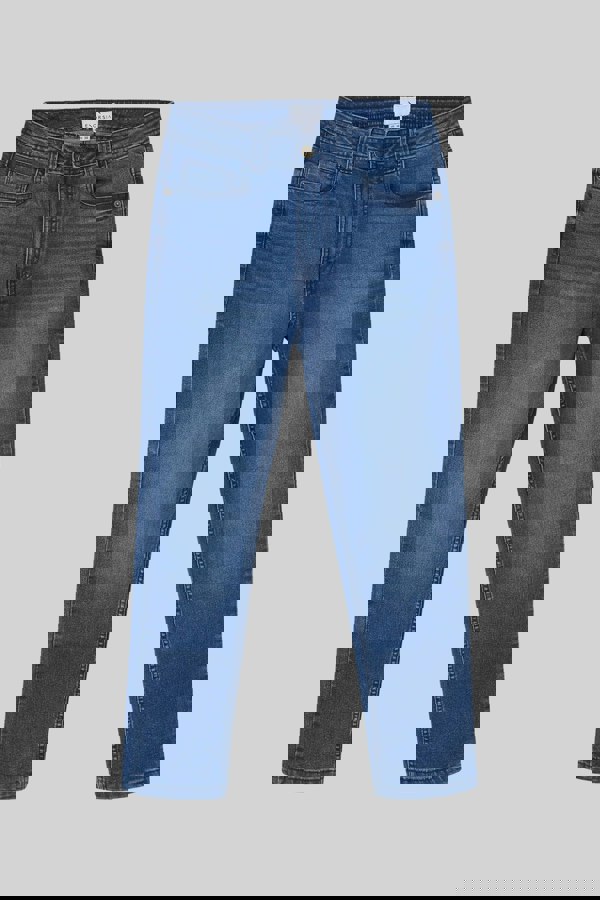 ENORSIA Mid Waist Ankle Length Jeans