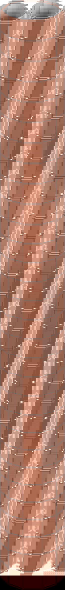 FX Lab MIRROR MAT 30X30CM ROSE GOLD 10mm Facets