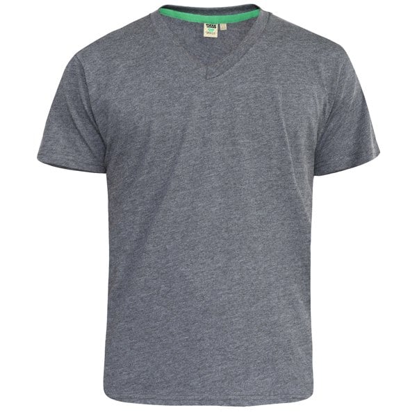 Duke Mens D555 Signature Kingsize T-Shirt - Charcoal Melange