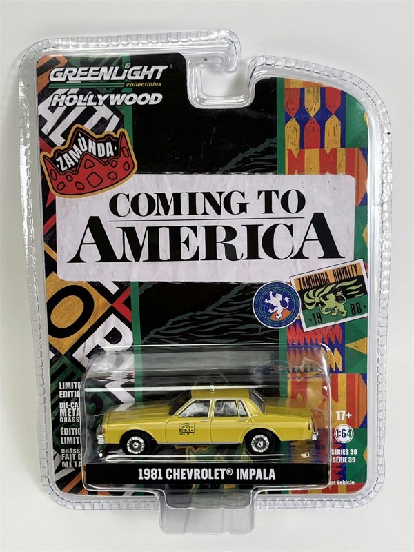 Greenlight Coming To America 1981 Chevrolet Impala 1:64 Scale 44990C