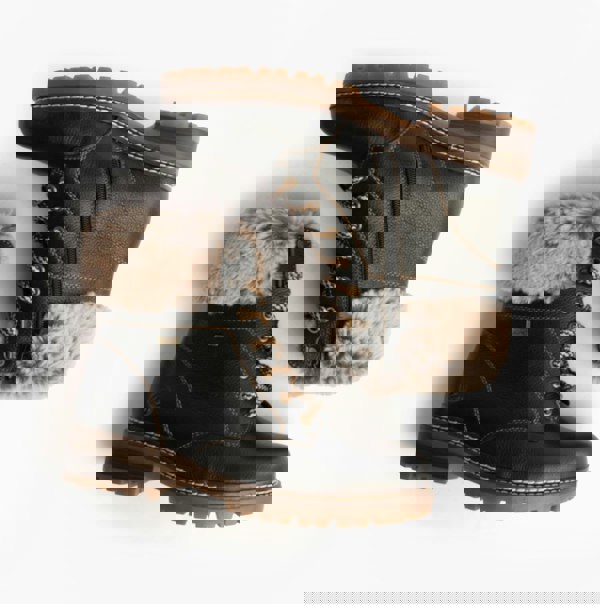 Remonte D0B74-01 Womens Fur Ankle Boots Black