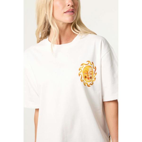 Blue Vanilla Short Sleeve Back Print T-Shirt