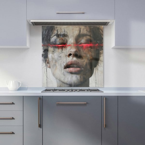 Warren Reed - Designer Abstract Face In Motion Kitchen Splashback