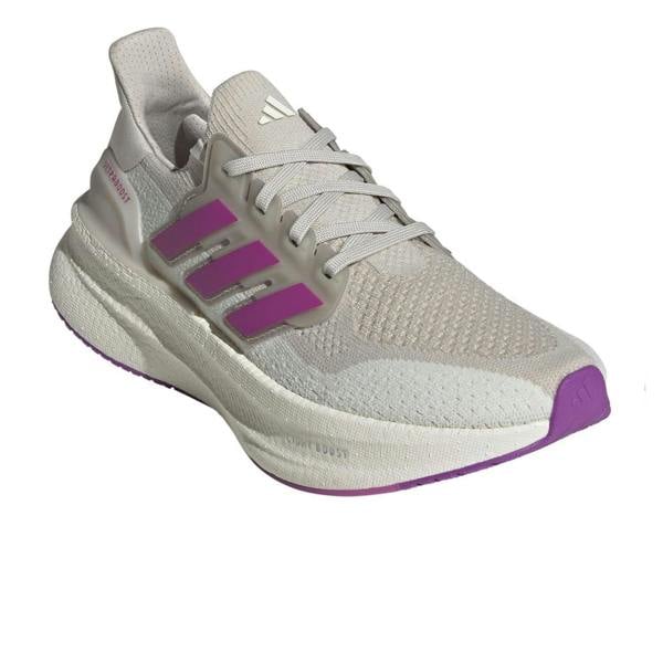 Adidas Womens/Ladies Ultraboost 5 Running Shoes - Aluminium Grey/Purple/Ivory - 