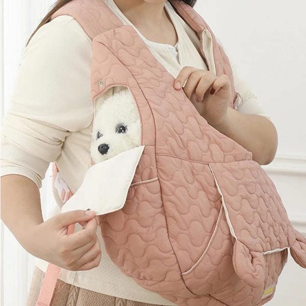 Anywags Anypet Pet Carrier Khaki Embroidered Fabric Large Space Pet Backpack for Small Dogs or Cat Accessories